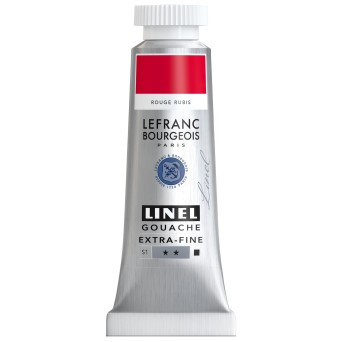 Linel gouache paint - Lefranc & Bourgeois - Ruby Red 14 ml