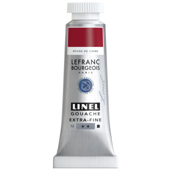 Farba gwasz Linel - Lefranc & Bourgeois - China Red 14 ml