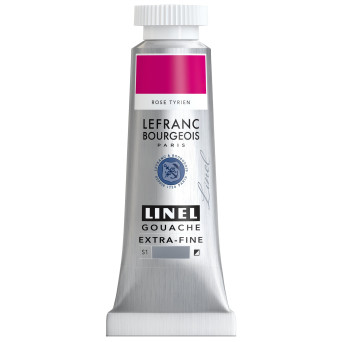 Linel gouache paint - Lefranc & Bourgeois - Tyrian Rose 14 ml