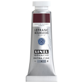 Linel gouache paint - Lefranc & Bourgeois - Madder Lake Deep 14 ml