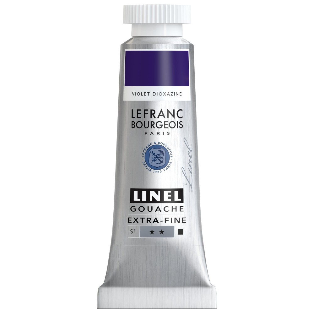 Farba gwasz Linel - Lefranc & Bourgeois - Dioxazine Violet 14 ml