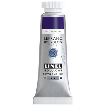 Farba gwasz Linel - Lefranc & Bourgeois - Dioxazine Violet 14 ml