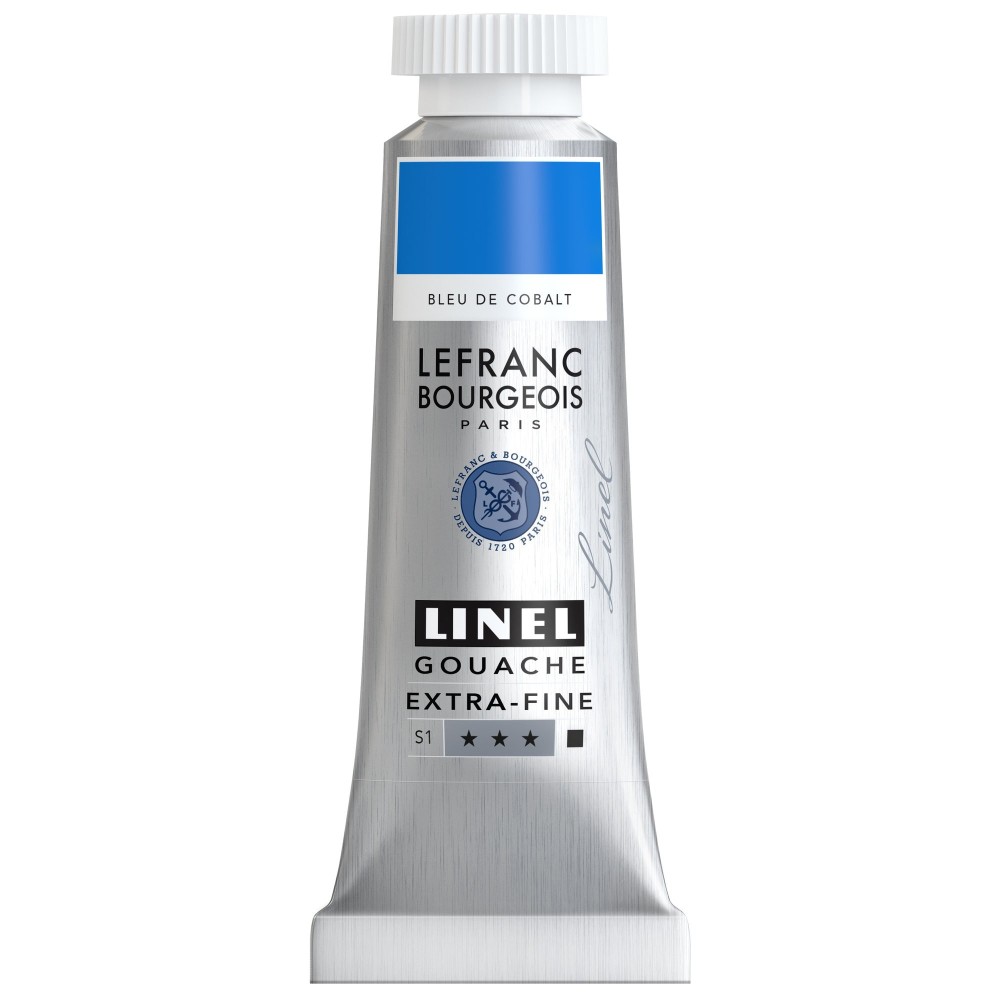 Farba gwasz Linel - Lefranc & Bourgeois - Cobalt Blue 14 ml