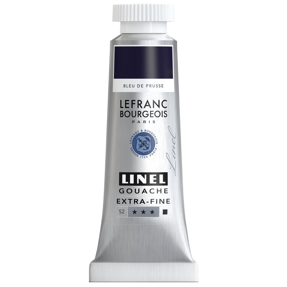 Farba gwasz Linel - Lefranc & Bourgeois - Prussian Blue 14 ml