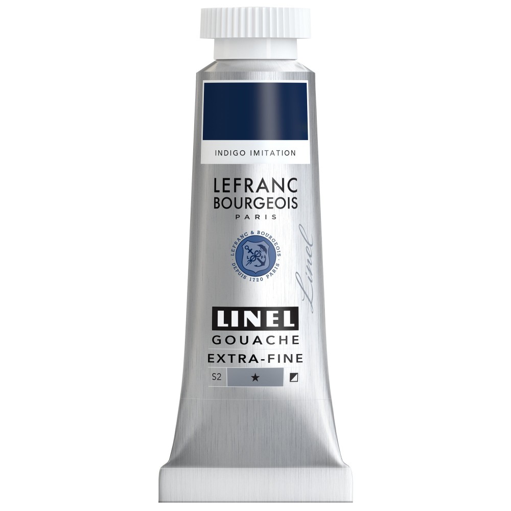 Farba gwasz Linel - Lefranc & Bourgeois - Indigo Imitation 14 ml
