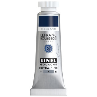 Linel gouache paint - Lefranc & Bourgeois - Indigo Imitation 14 ml
