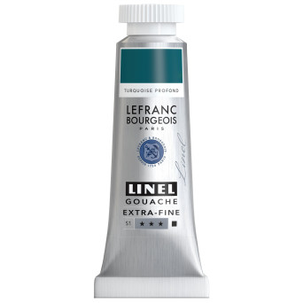 Farba gwasz Linel - Lefranc & Bourgeois - Turquoise Deep 14 ml