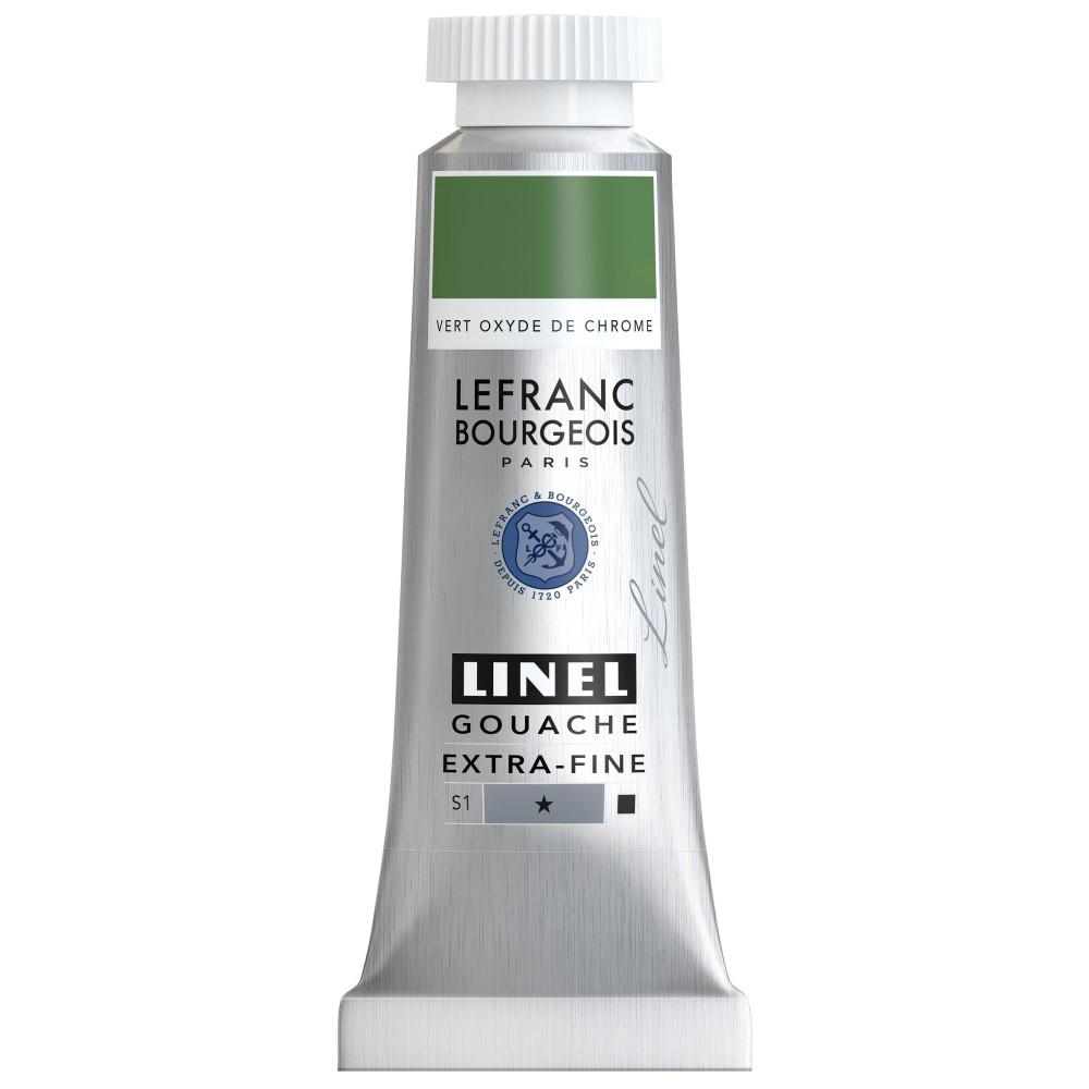 Linel gouache paint - Lefranc & Bourgeois - Chrome Oxyde Green 14 ml