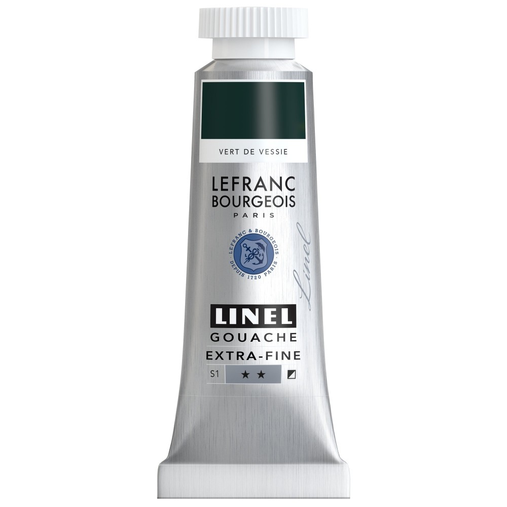 Linel gouache paint - Lefranc & Bourgeois - Sap Green 14 ml