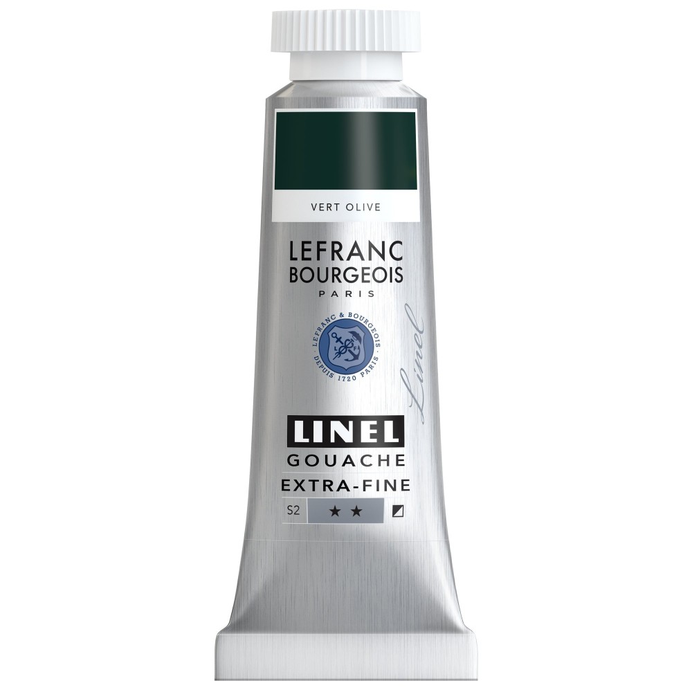 Farba gwasz Linel - Lefranc & Bourgeois - Olive Green 14 ml