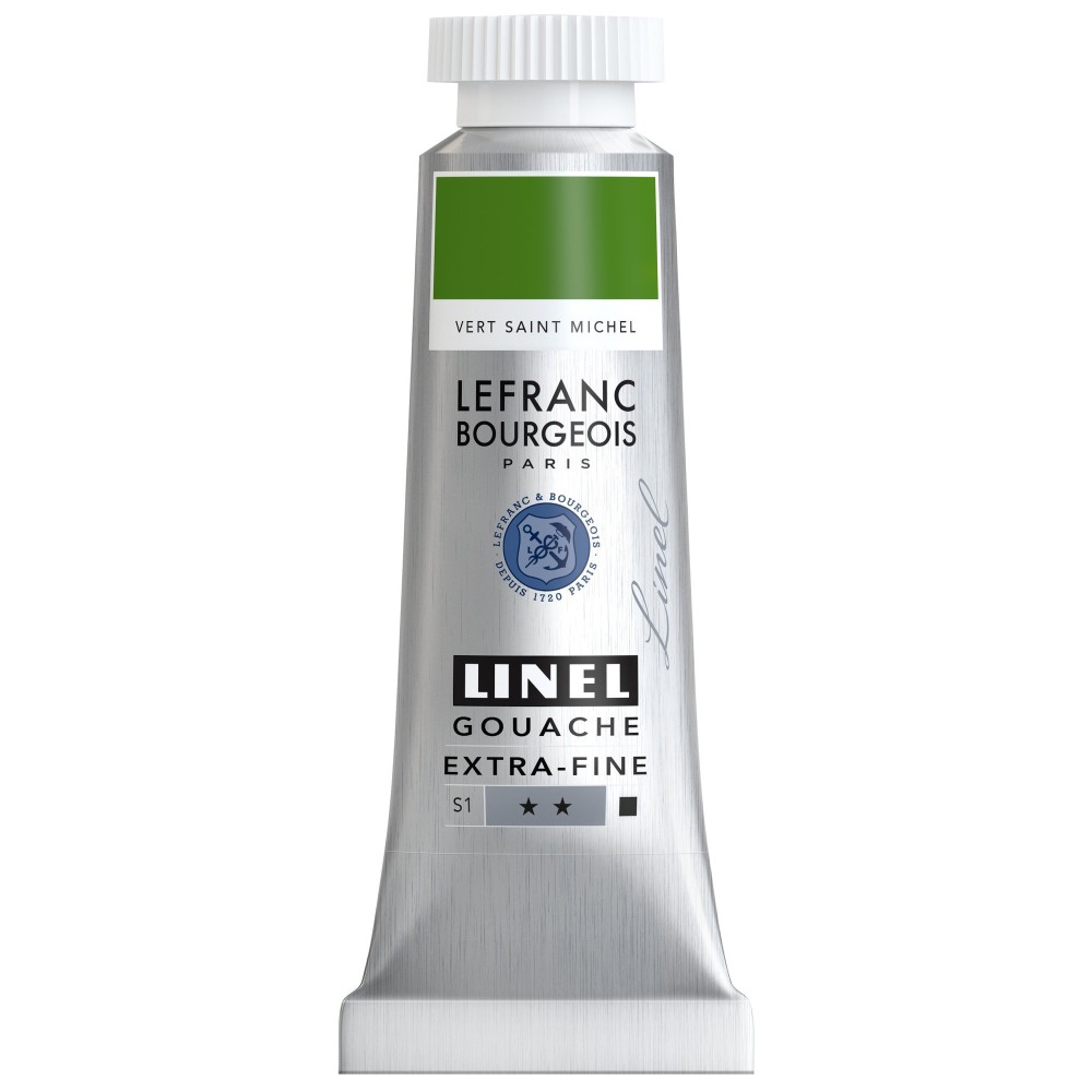 Farba gwasz Linel - Lefranc & Bourgeois - St. Michael Green 14 ml