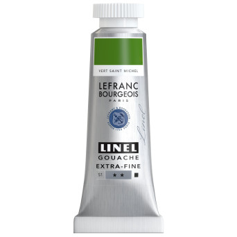 Linel gouache paint - Lefranc & Bourgeois - St. Michael Green 14 ml