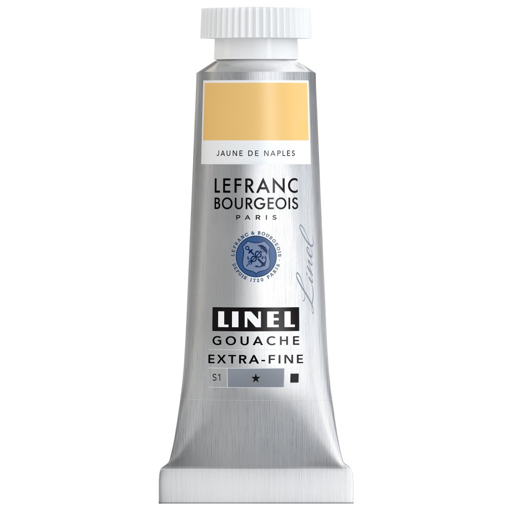 Farba gwasz Linel - Lefranc & Bourgeois - Naples Yellow 14 ml