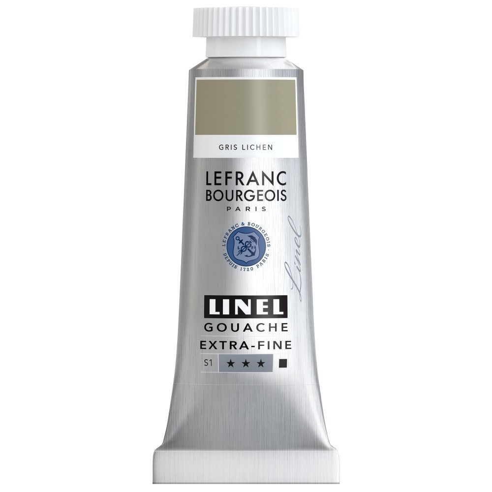 Farba gwasz Linel - Lefranc & Bourgeois - Lichen Grey 14 ml