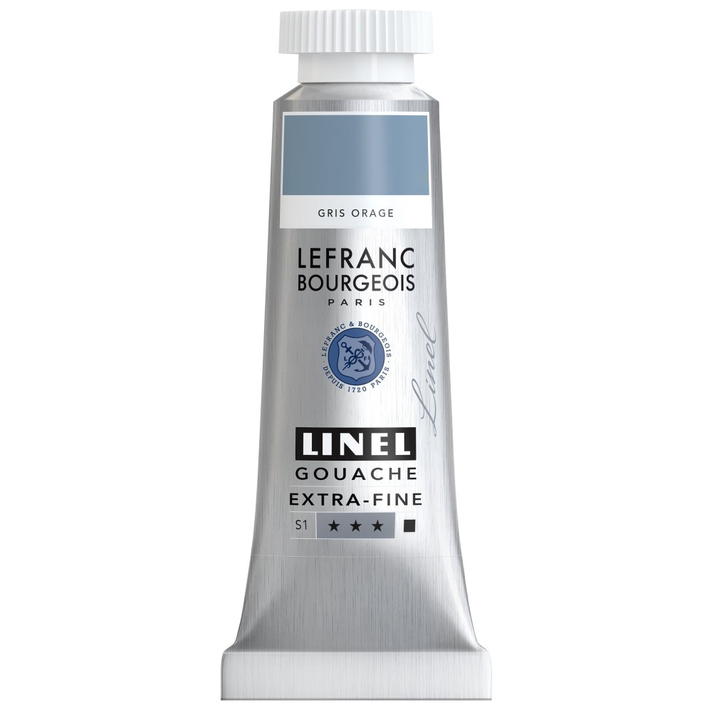 Linel gouache paint - Lefranc & Bourgeois - Storm Grey 14 ml