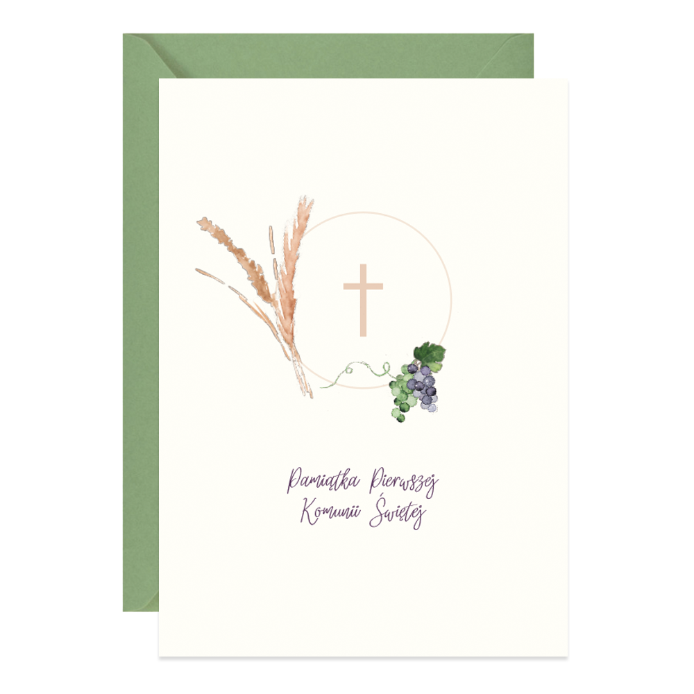 Greeting card A6 - Paperwords - Holly Communion