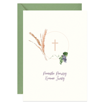 Greeting card A6 - Paperwords - Holly Communion