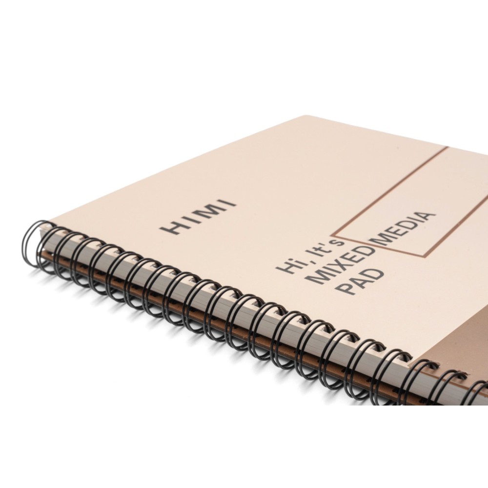 Mixed Media spiral paper pad 22,9 x 30,5 cm - HIMI - 180 g 90 sheets