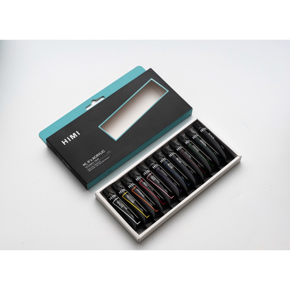 Set of acrylic paints - HIMI - 12 pcs