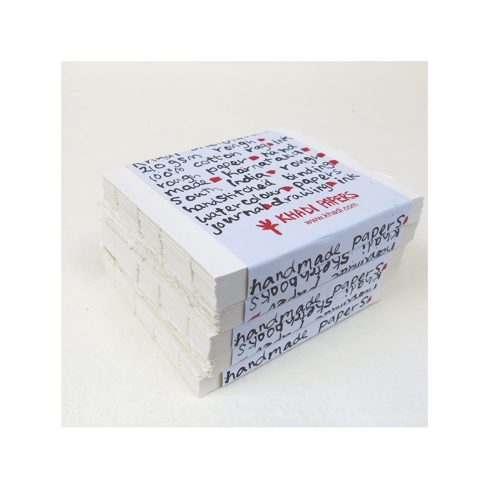 Block Book 100% cotton 210 g - Khadi Papers - Rough 13 x 16 cm 16 sheets
