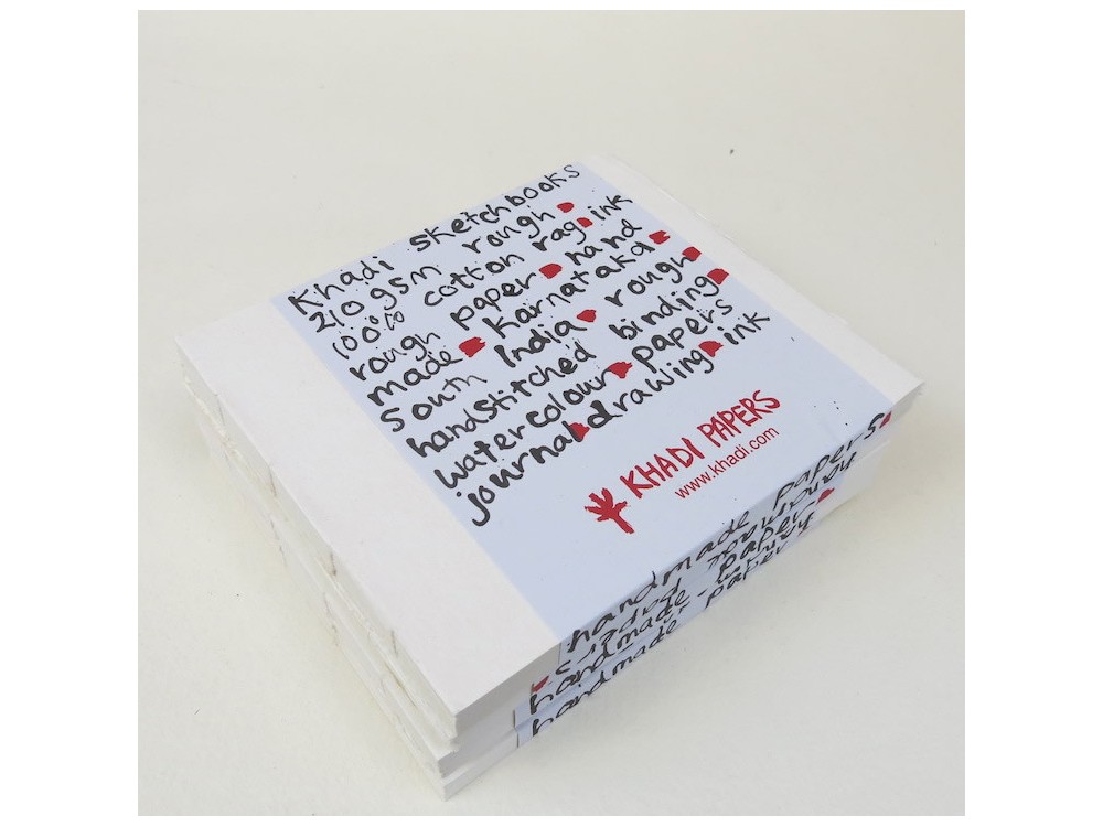 Block Book 100% cotton 210 g - Khadi Papers - Rough 21 x 25 cm 16 sheets