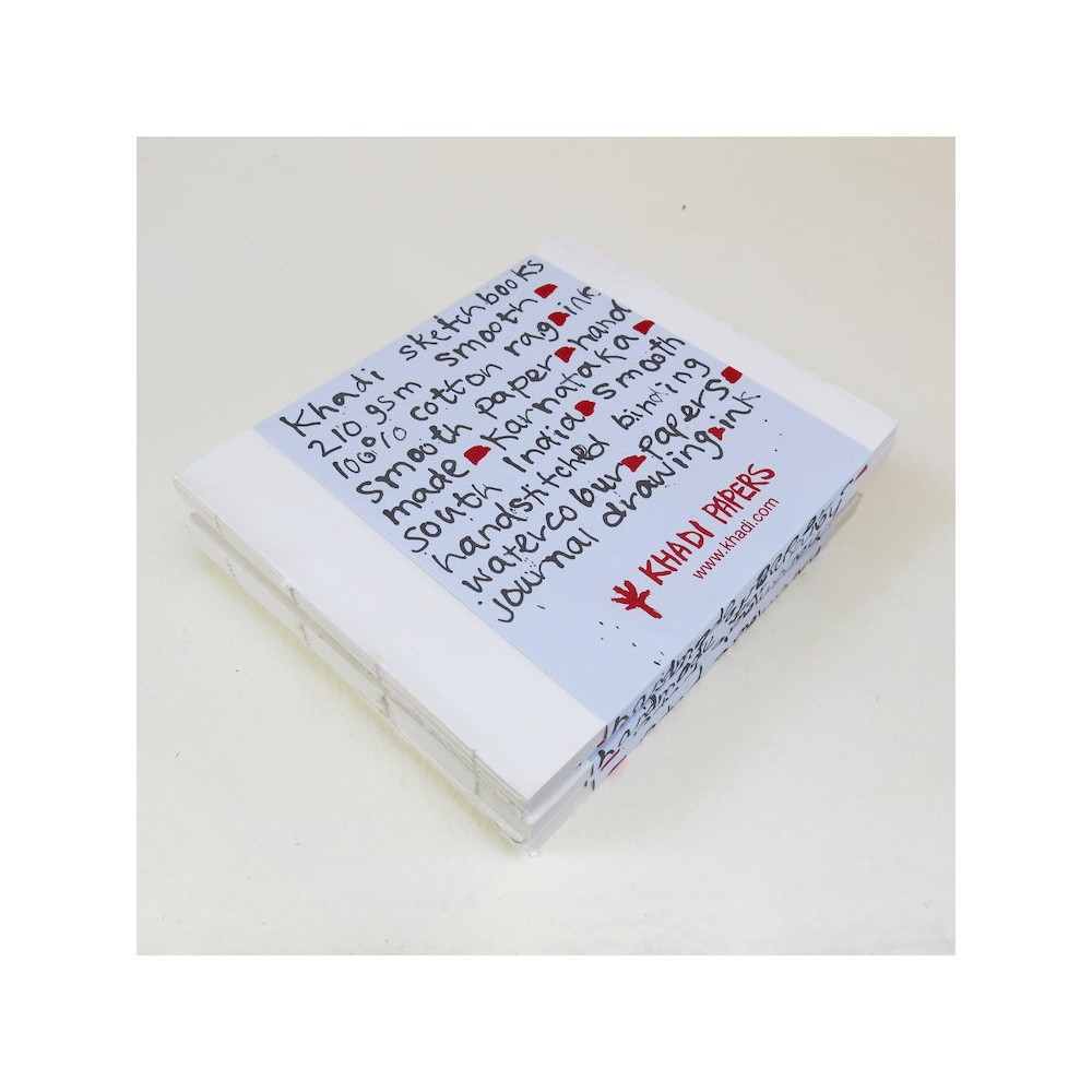 Blok w książce 100% bawełny 210 g - Khadi Papers - Smooth 21 x 25 cm 16 ark.