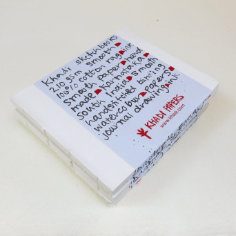 Block Book 100% cotton 210 g - Khadi Papers - Smooth 21 x 25 cm 16 sheets