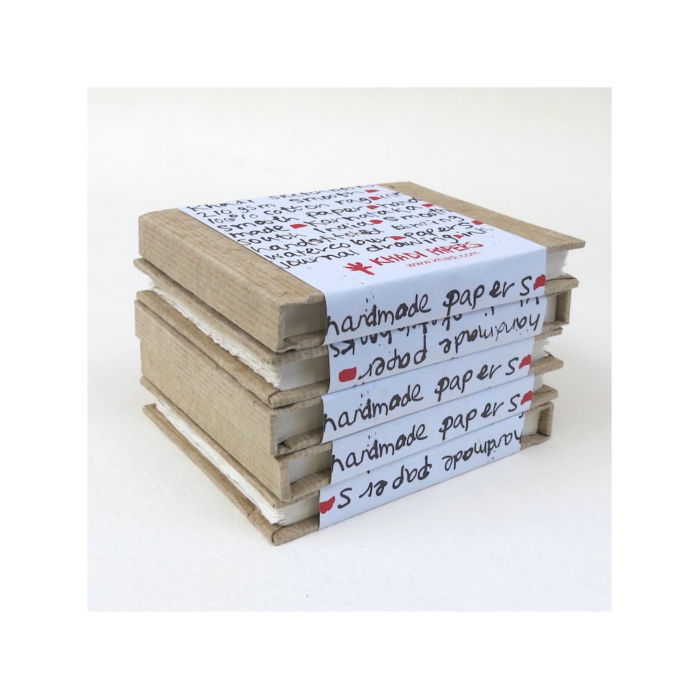 Sketchbook 100% cotton 210 g - Khadi Papers - Smooth 13 x 16 cm 16 sheets