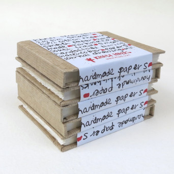 Sketchbook 100% cotton 210 g - Khadi Papers - Smooth 13 x 16 cm 16 sheets