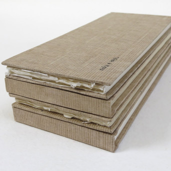 Sketchbook 100% cotton 210 g - Khadi Papers - Smooth 13 x 32 cm 16 sheets