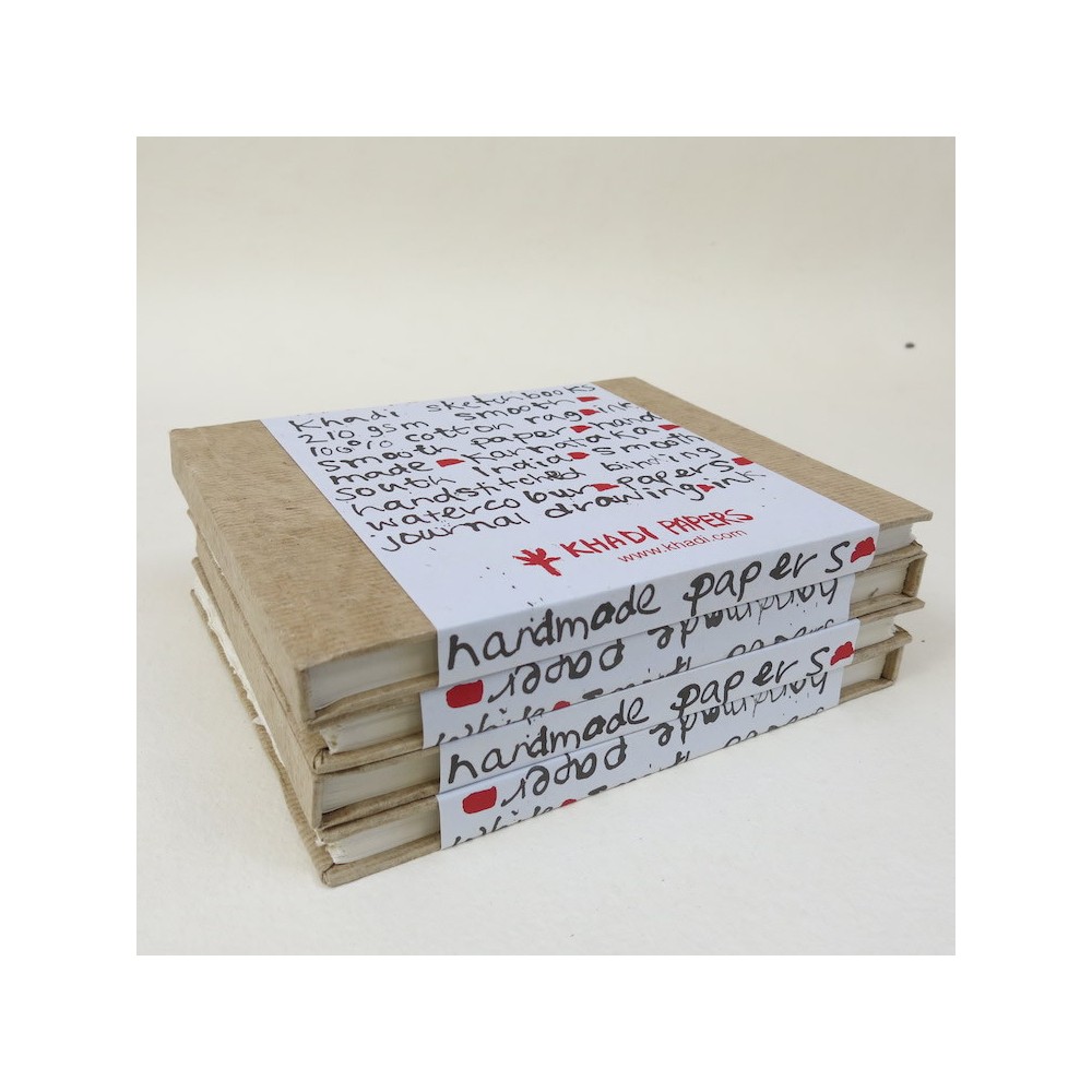 Szkicownik 100% bawełny 210 g - Khadi Papers - Smooth 21 x 25 cm 16 ark.
