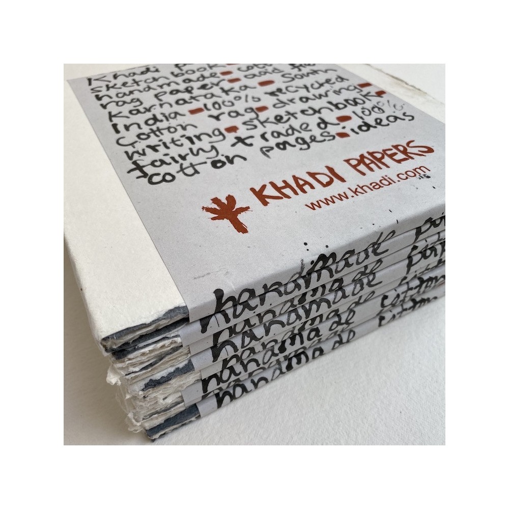 Szkicownik 100% bawełny 150 g - Khadi Papers - 20 x 20 cm 15 ark.