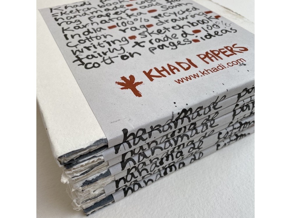 Sketchbook 100% cotton 150 g - Khadi Papers - 20 x 20 cm 15 sheets