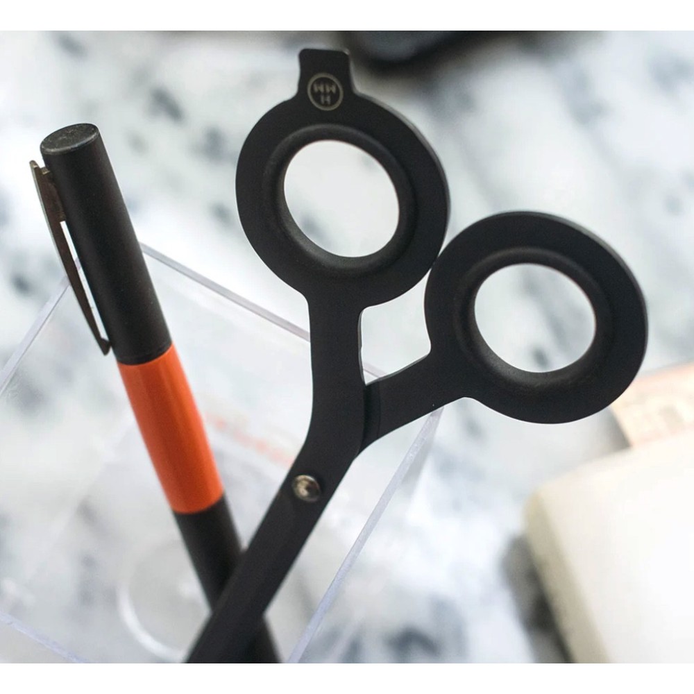 2 in 1 scissors with base - HMM - Black