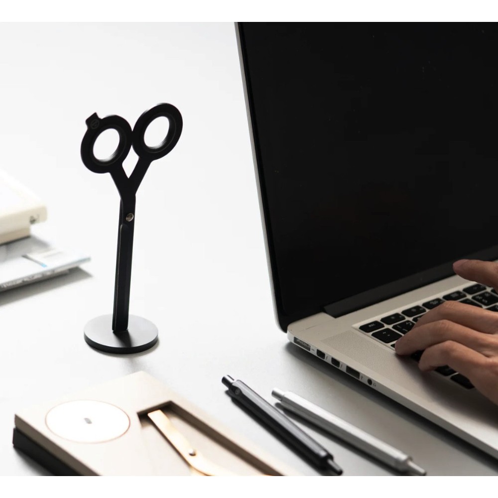 2 in 1 scissors with base - HMM - Gold