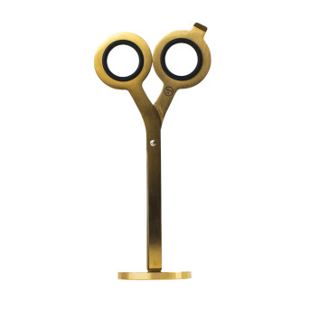 2 in 1 scissors with base - HMM - Gold
