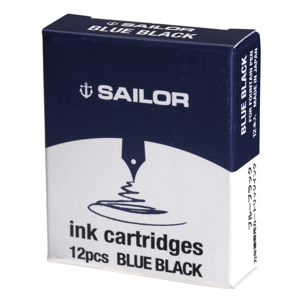 Naboje atramentowe - Sailor - Blue Black 12 szt.