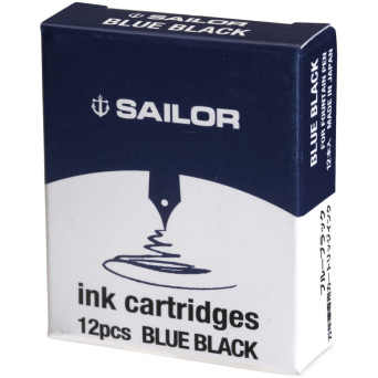Naboje atramentowe - Sailor - Blue Black 12 szt.