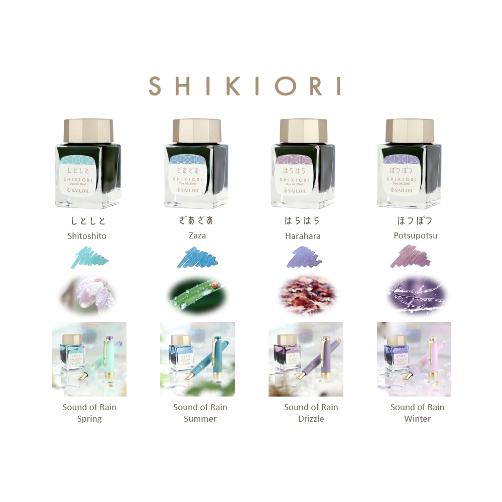 Shikiori The Sound Of Rain ink - Sailor - Shitoshito 20 ml