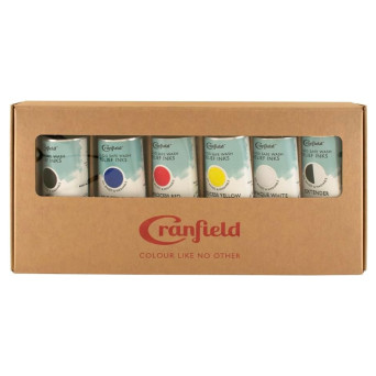 Set of Caligo Safe Wash Relief inks - Cranfield - 6 x 75 ml