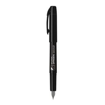 Fountain pen Preppy 900 - Platinum - Black F
