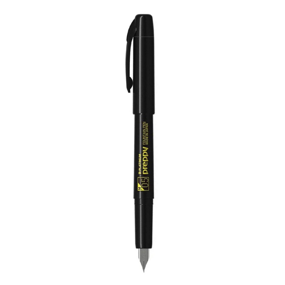 Fountain pen Preppy 900 - Platinum - Black M
