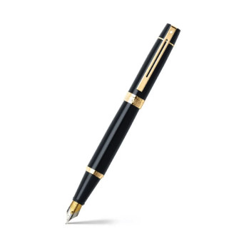 Pióro wieczne 300 - Sheaffer - Black Gold Trim F