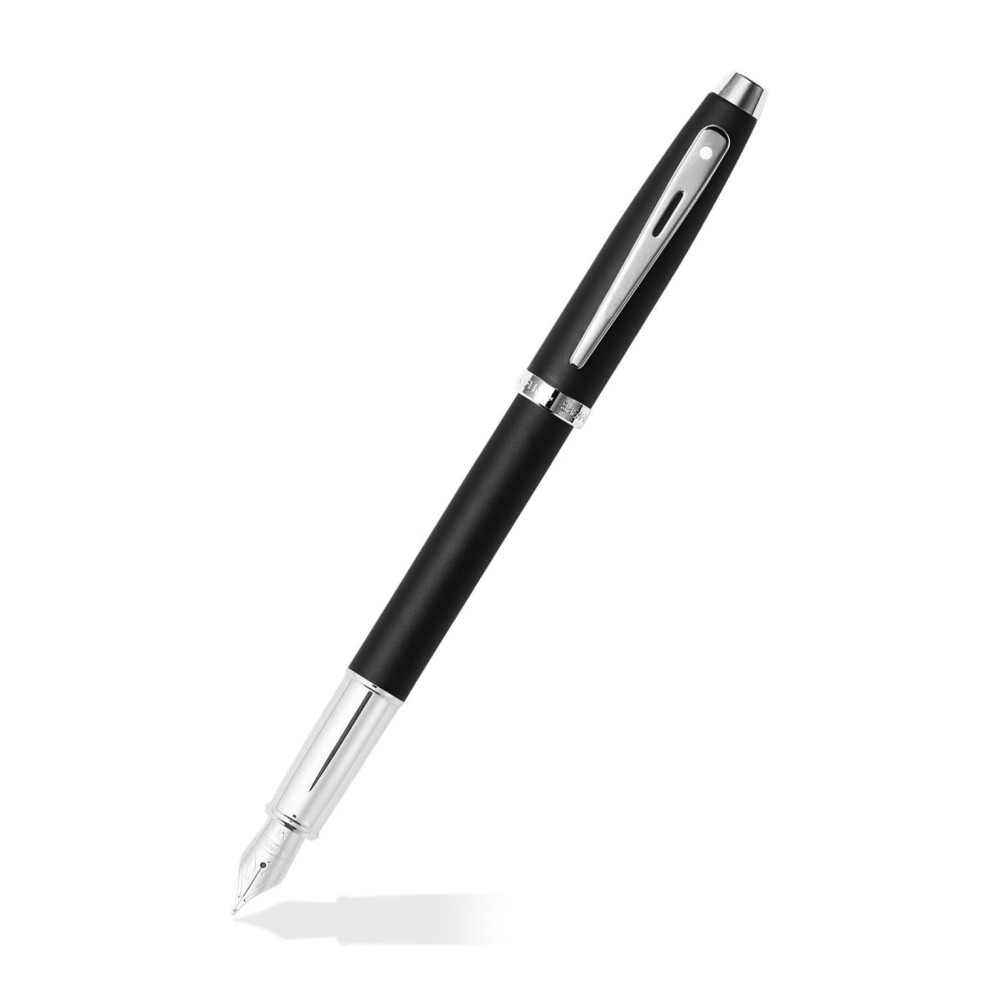 Fountain pen 100 - Sheaffer - Matte Black and Chrome F