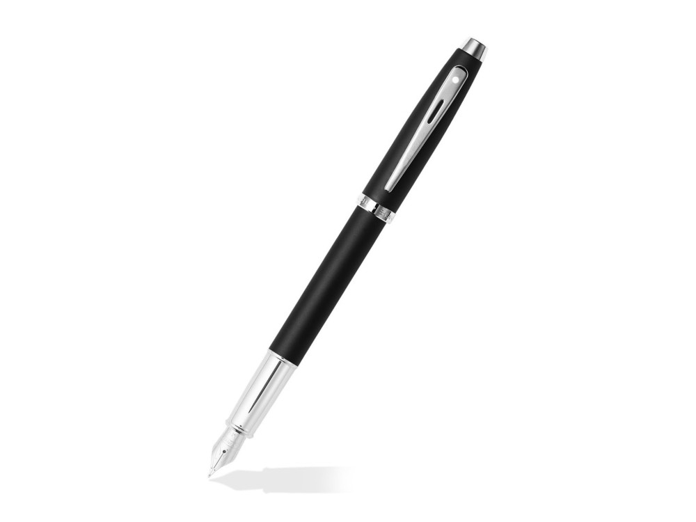 Fountain pen 100 - Sheaffer - Matte Black and Chrome F