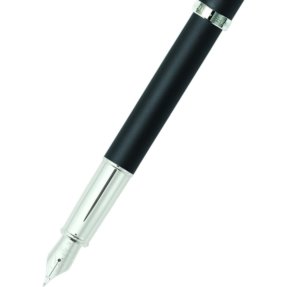 Fountain pen 100 - Sheaffer - Matte Black and Chrome F
