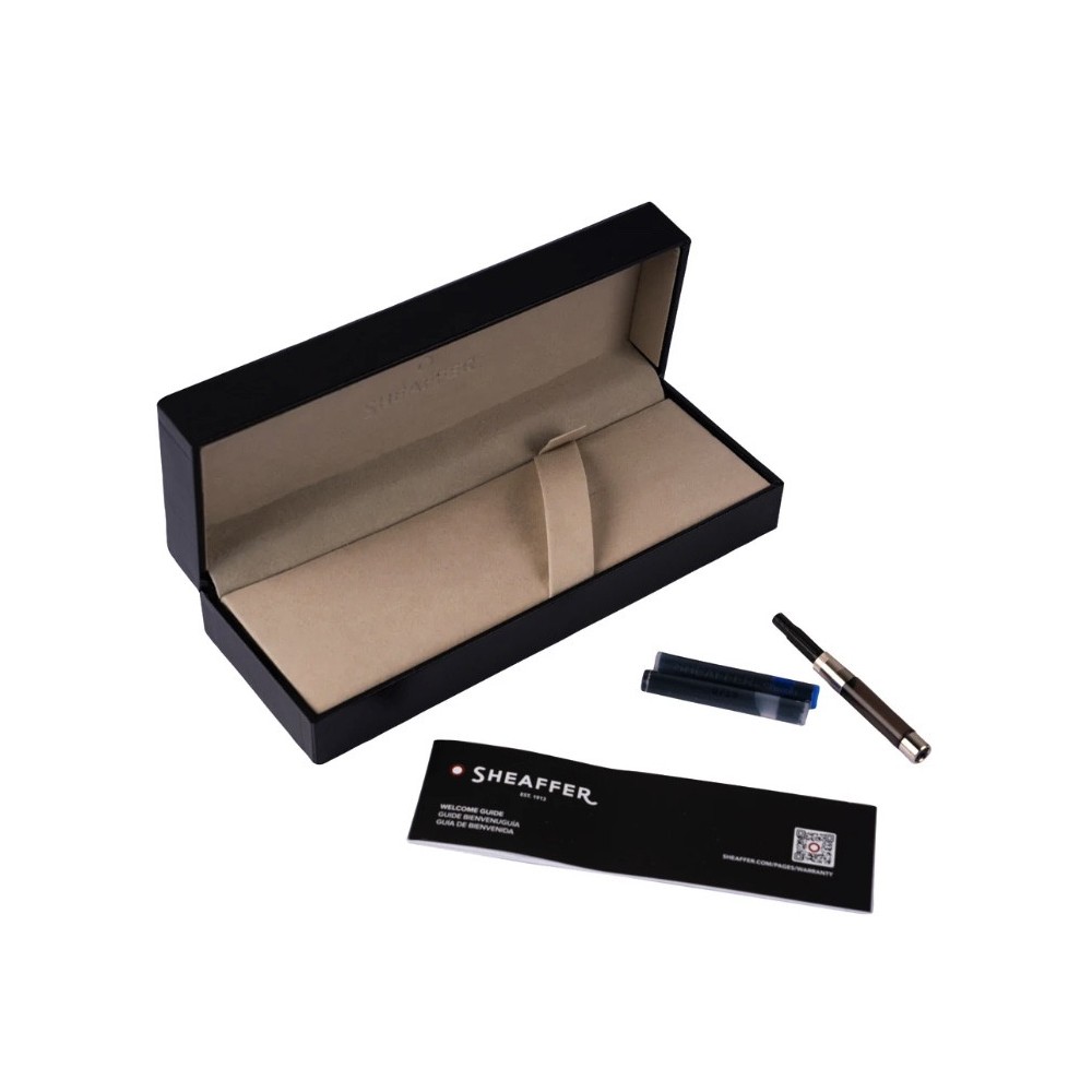 Pióro wieczne 100 - Sheaffer - Black Gold Trim F