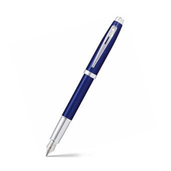 Fountain pen 100 - Sheaffer - Blue Chrome Trims F