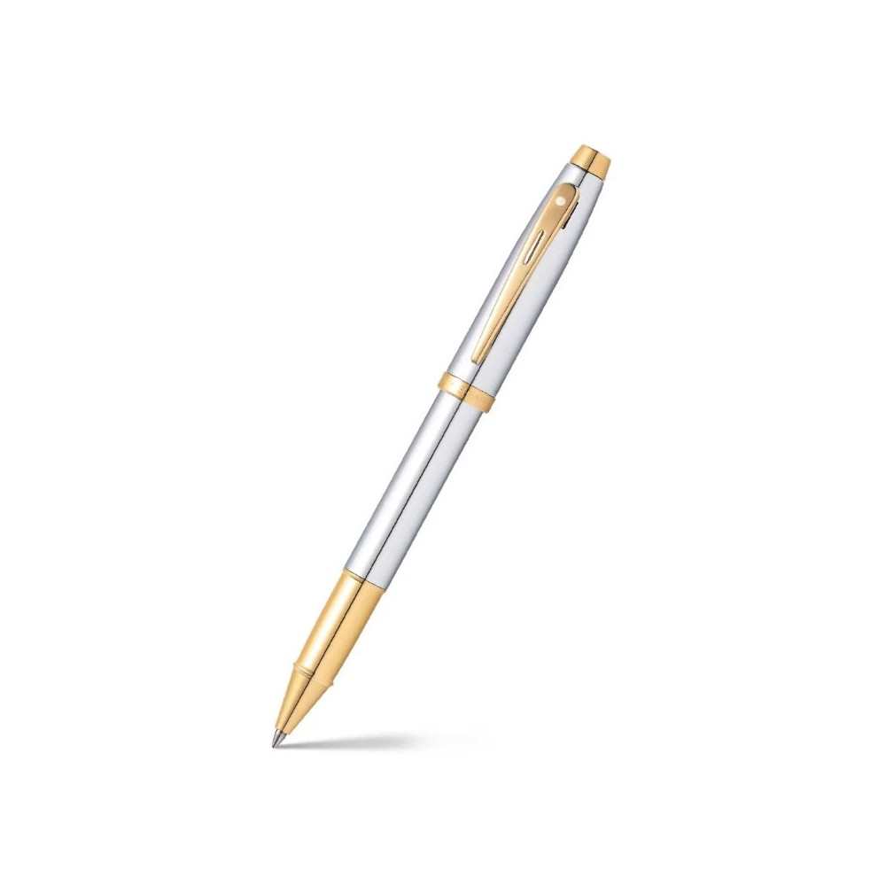 Rollerball pen 100 - Sheaffer - Chrome Gold Trims