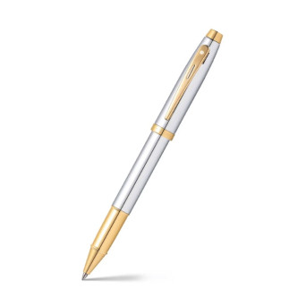Pióro kulkowe 100 - Sheaffer - Chrome Gold Trim